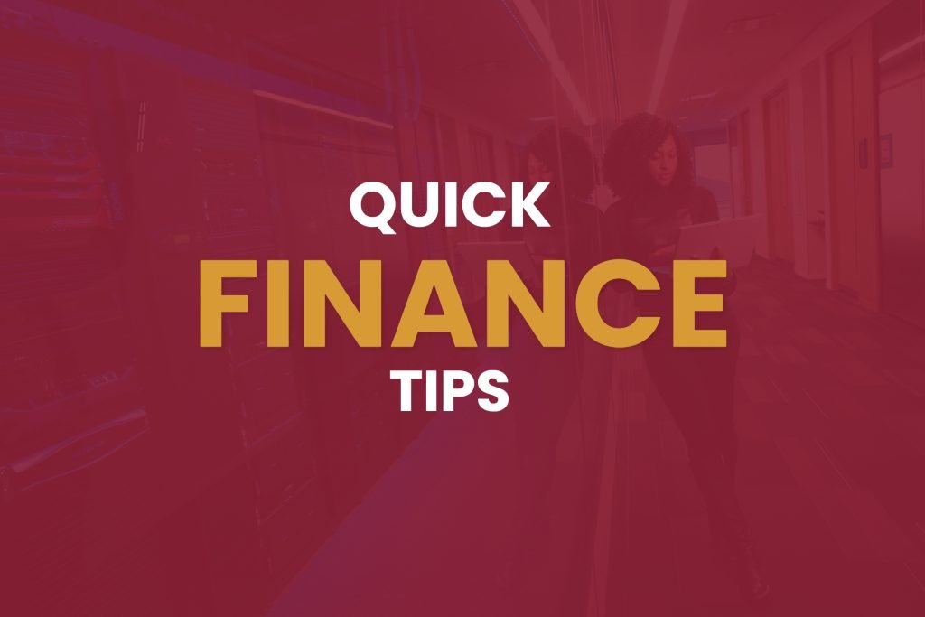 quick finance tips