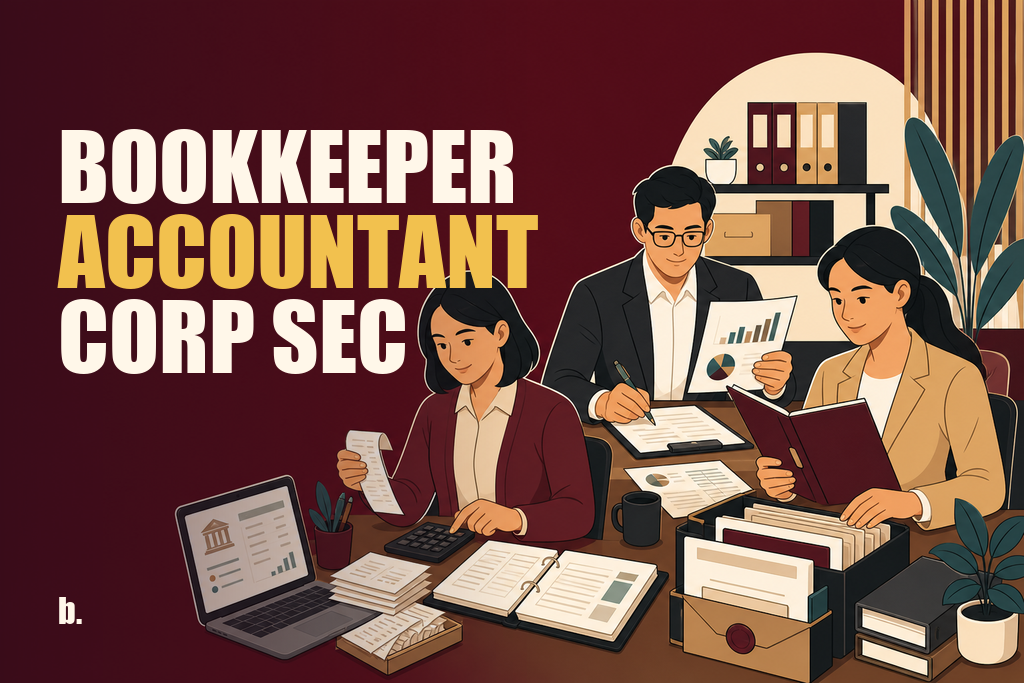 Bookkeeper vs Accountant vs Corporate Secretary: Who Does What in Singapore? feature image