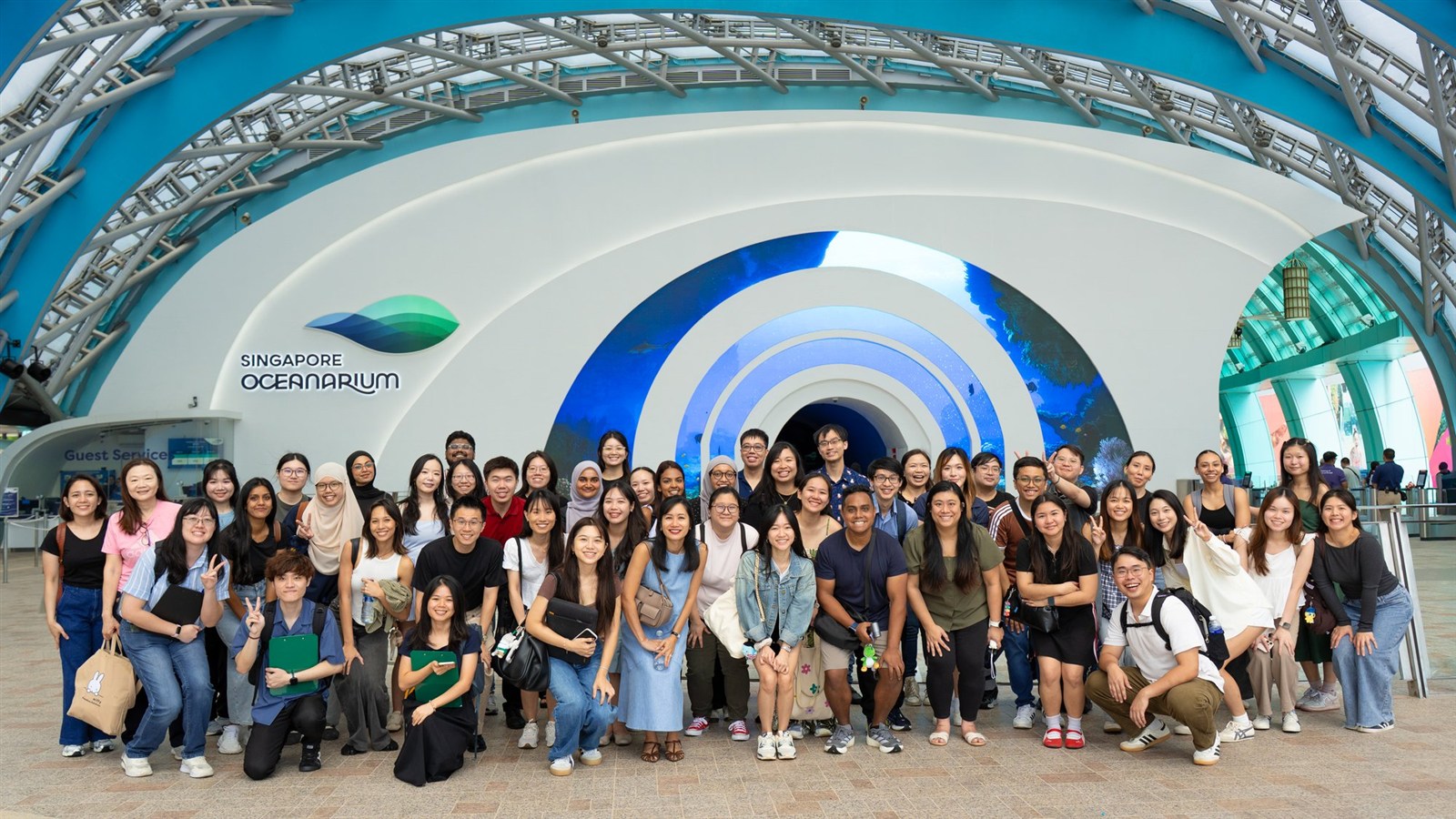 The Pique Lab Singapore team at the Oceanarium